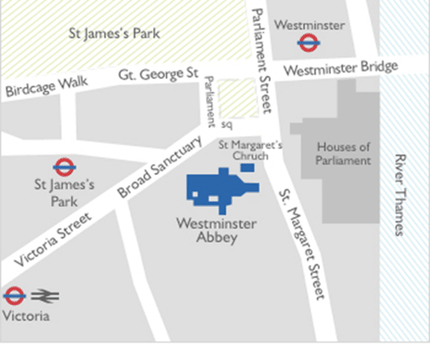 Westminster Abbey Map
