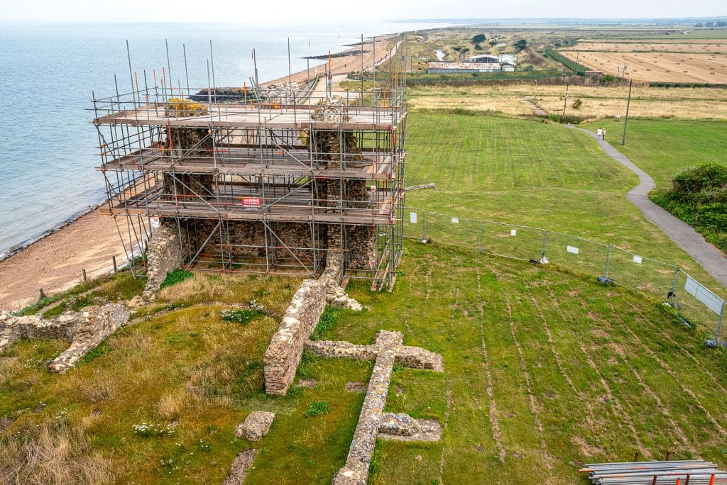 Heritage Building being rebuilt