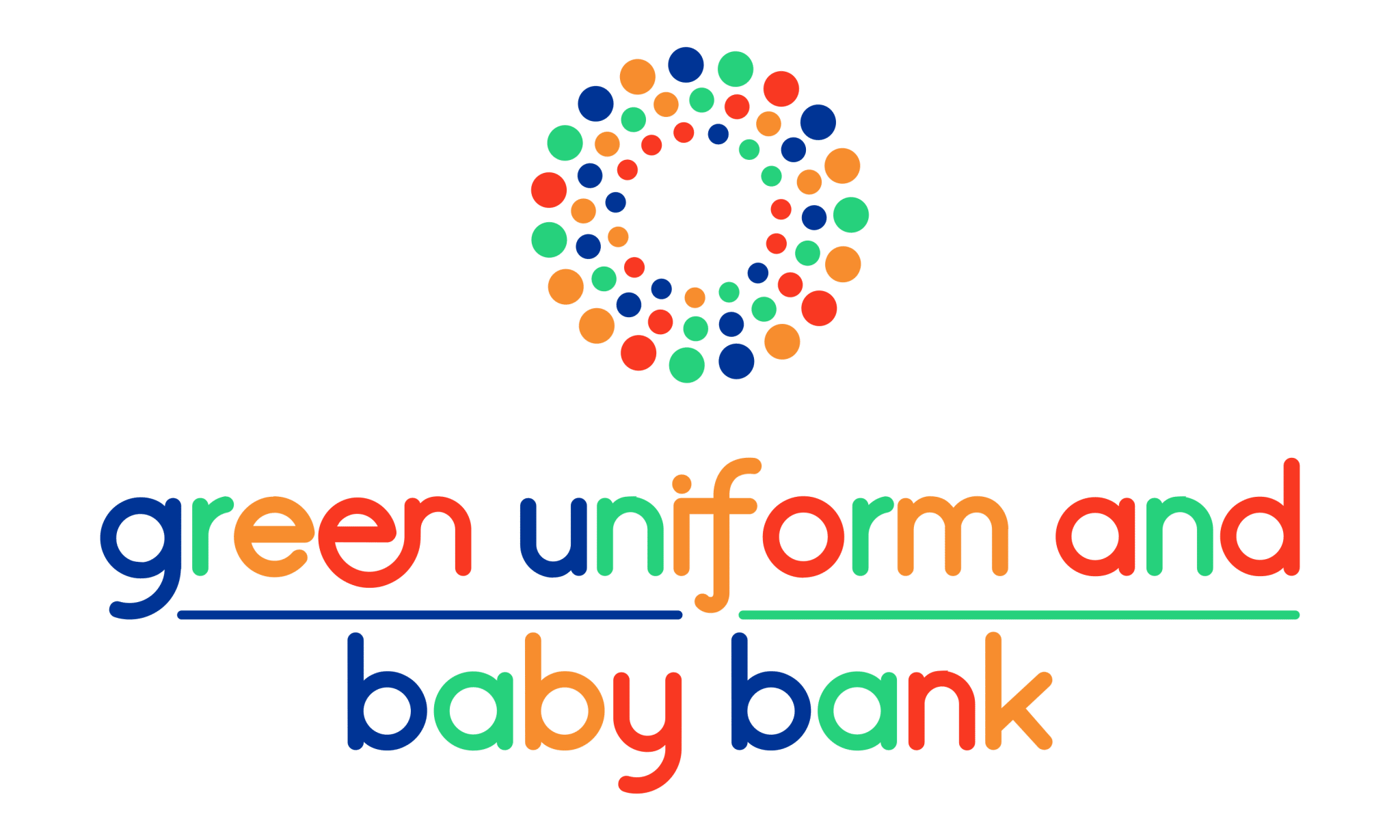 Green Uniform and Baby Bank Logo