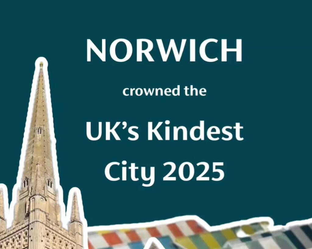 Norwich, UK's Kindest City 2025